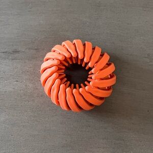 Orange Neutral Matte Messy Updo High Ponytail Extra Hold 1" Birds Nest Hair Clip